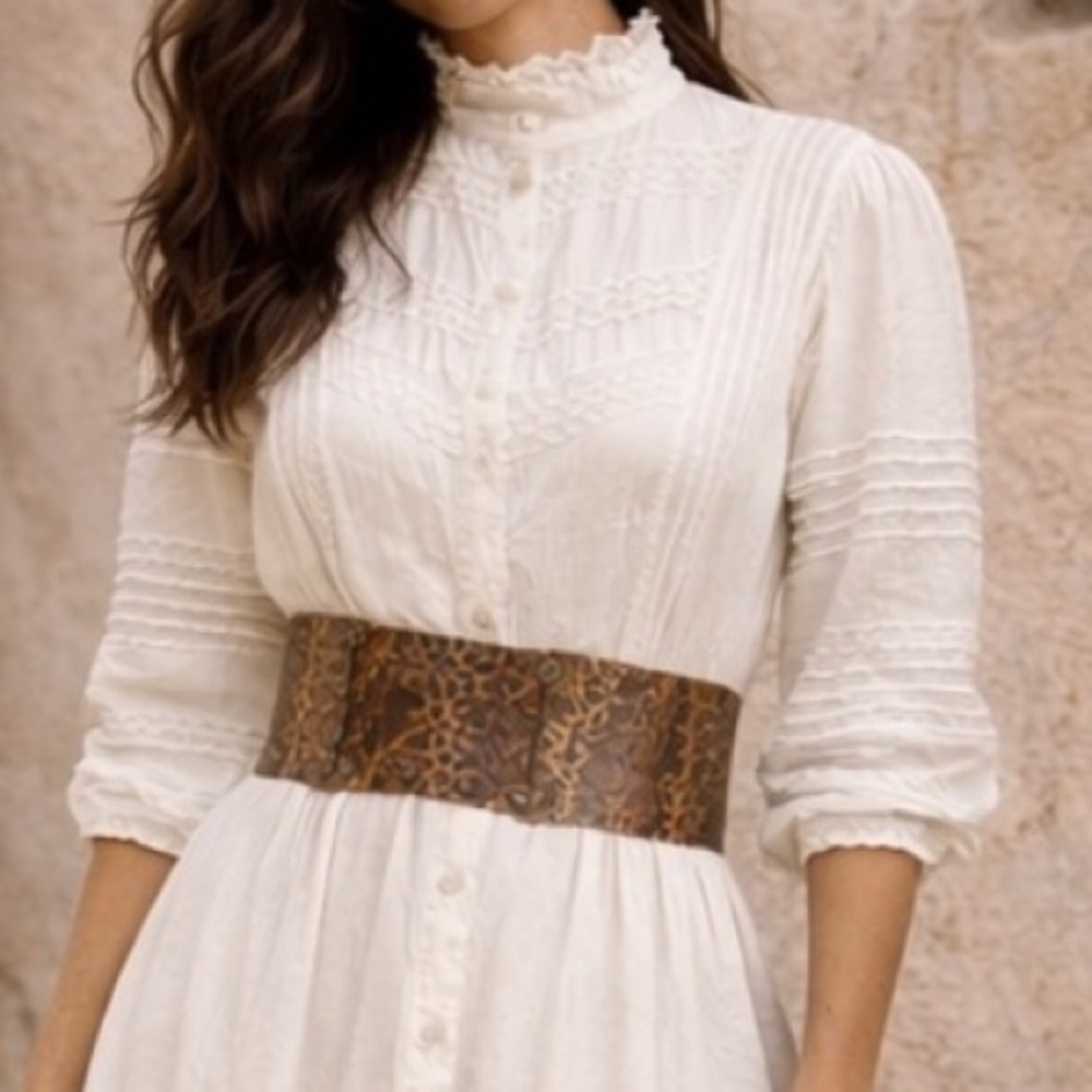 Wide Python Corset Style Statement Belt Excellent… - image 6